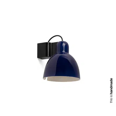 kép a termékről - VENICE White wall lamp cobalt blue