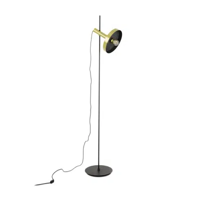 Image for WHIZZ Gold/black floor lamp