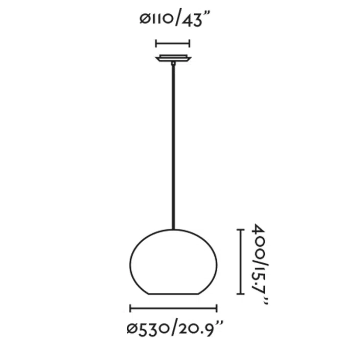 HAKA 530 Lampe suspension noire/rotin