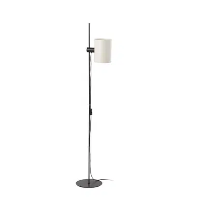 Image for GUADALUPE Black/beige floor lamp