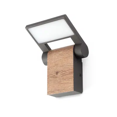 Image for WOOD Dark grey wall lamp