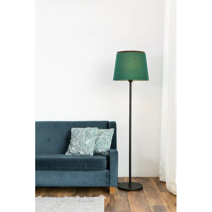 SAVOY Black/green floor lamp