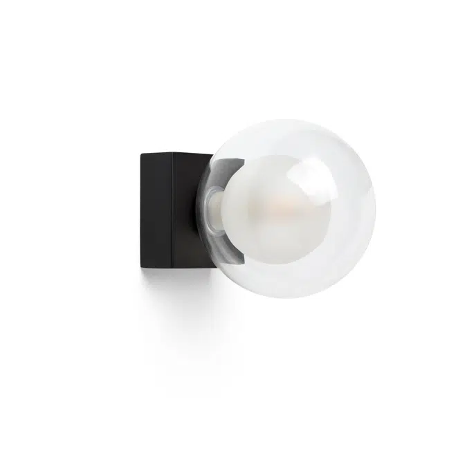 PERLA Black wall lamp