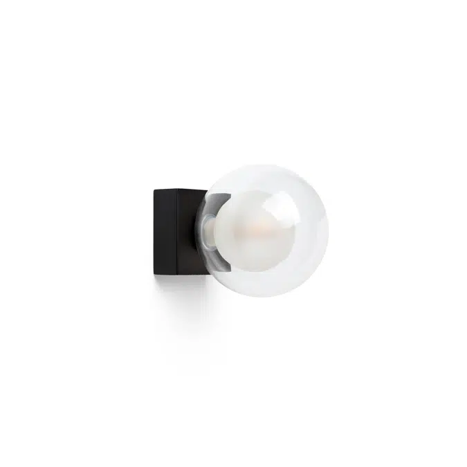 PERLA Black wall lamp