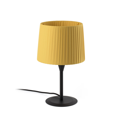 Image pour SAMBA Lampe de table noire/enrubanné jaune