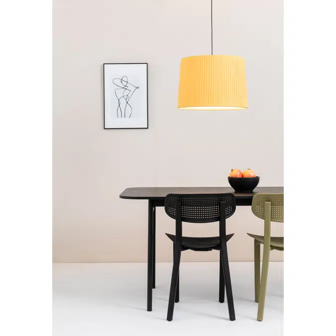 SAMBA Black/ribbon yellow pendant simple lamp