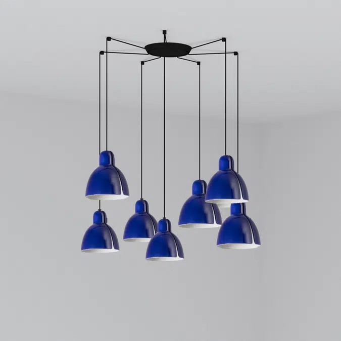VENICE 200 Cobalt blue pendant lamp