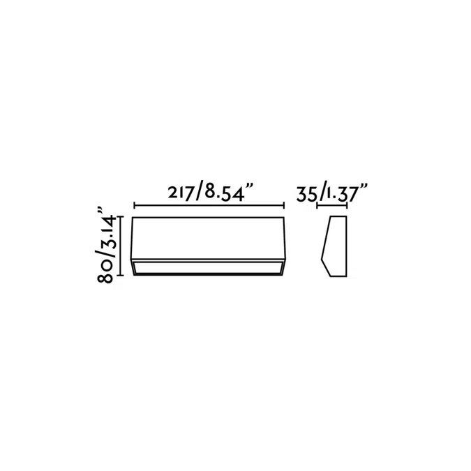 MUST 217 Dark grey wall lamp