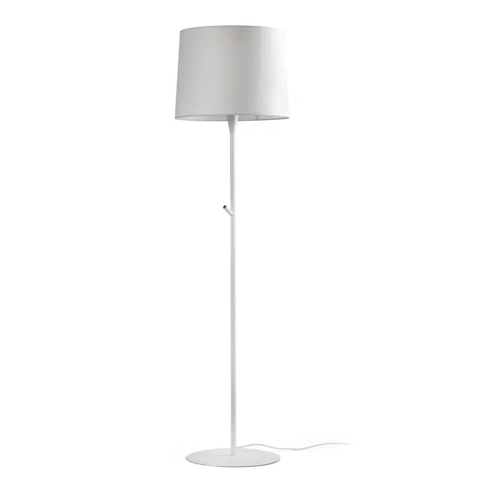 CONGA White/white ivory floor lamp