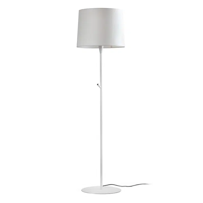 CONGA Lampada da terra bianca/bianca avorio