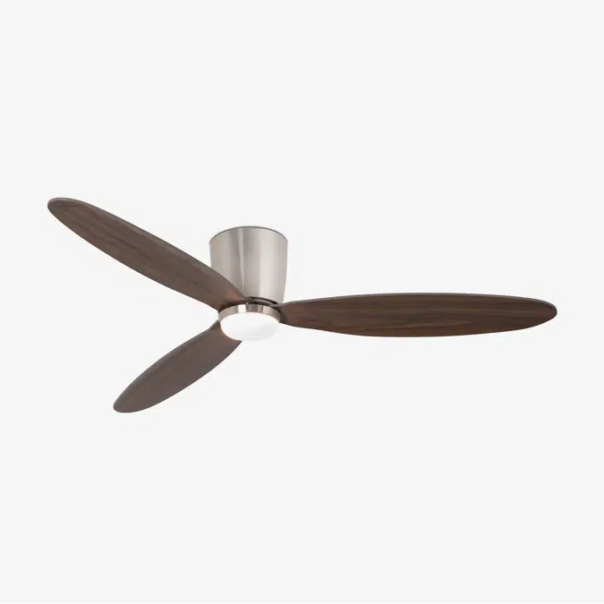 NIAS L LED Matt nickel fan with DC motor