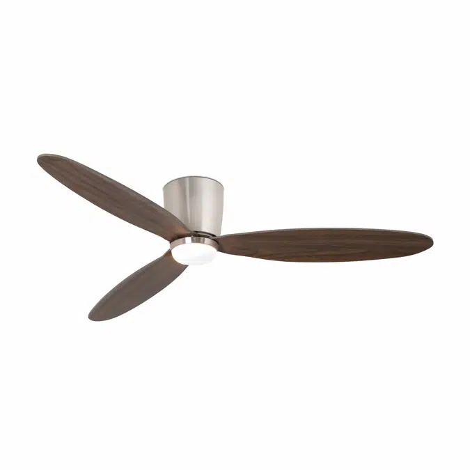 NIAS L LED Matt nickel fan with DC motor