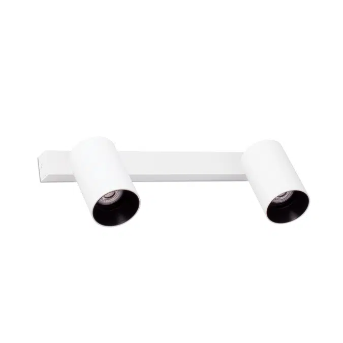 BIM objects - Free download! STAN 2L White wall/ceiling lamp | BIMobject