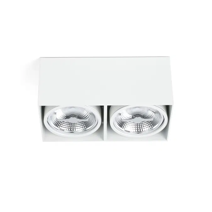 BIM objects - Free download! TECTO 2L AR111 White ceiling lamp | BIMobject