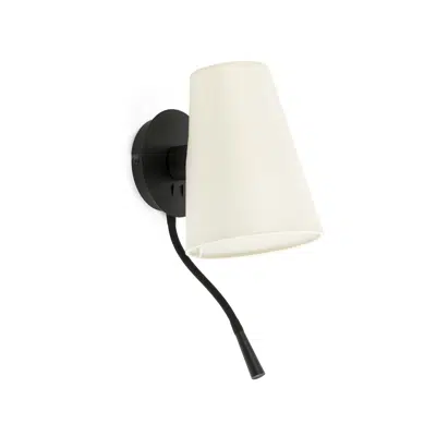 kép a termékről - LUPE Black/beige table lamp with reader