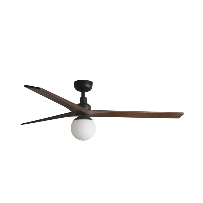 KLIM L Ventilateur noir/noyer
