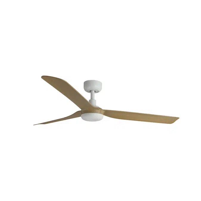 PUNT M Ventilator weiß/helles Holz DC
