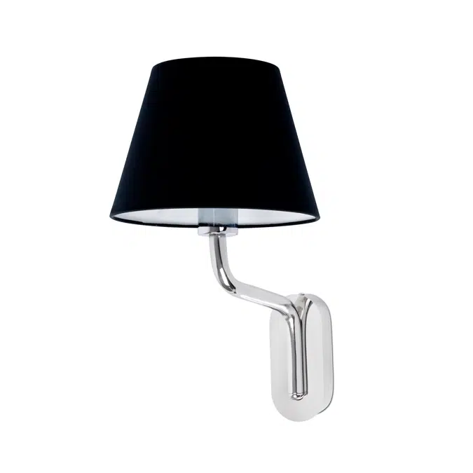 ETERNA Wandleuchte chrom/schwarz