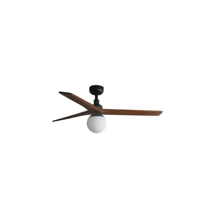 KLIM M Ventilateur noir/noyer