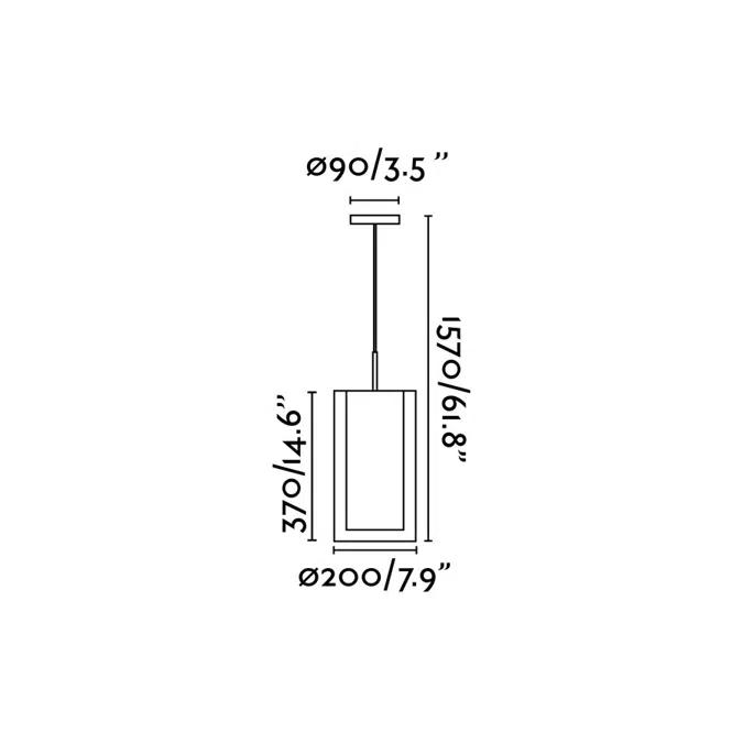 SABA 200 Lampe suspension nickel mat 1L