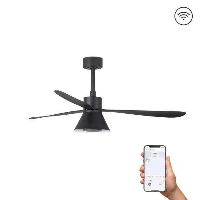 AMELIA L Ventilateur noir SMART