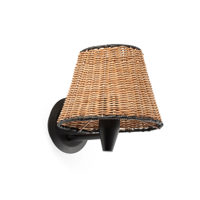 Image for SUMBA Black/rattan table lamp