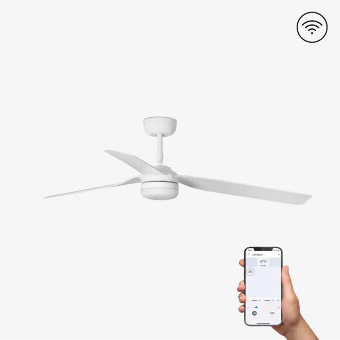 PUNT M LED-Ventilator weiß DC SMART