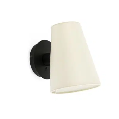 afbeelding voor LUPE Black/beige table lamp