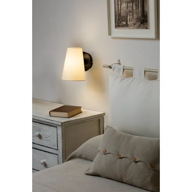 LUPE Black/beige table lamp