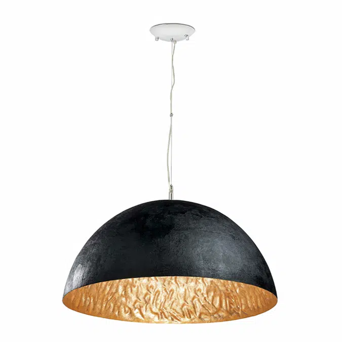 MAGMA Lampe suspension noir et or