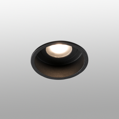 Image for HYDE Black round recessed lamp