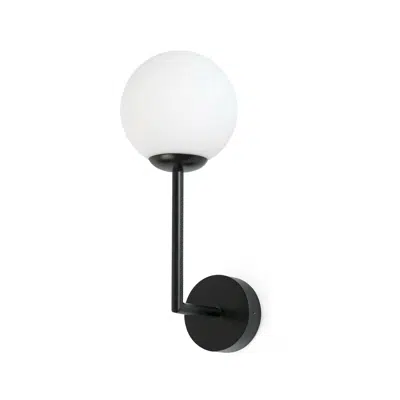 Image for GALA Black wall lamp