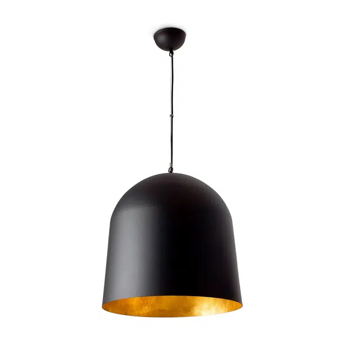 CRATER Black pendant lamp