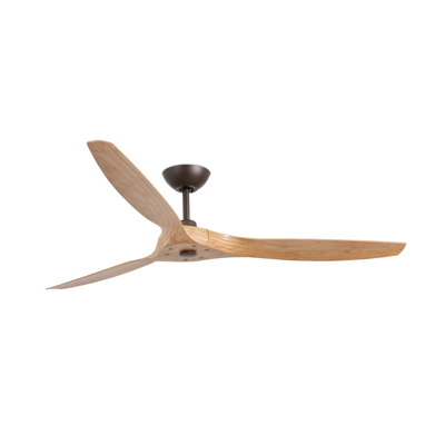 Image for MOREA Light brown ceiling fan with DC motor