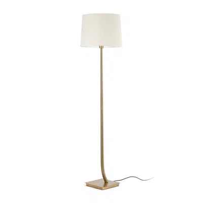 Image for REM Bronze/beige floor lamp