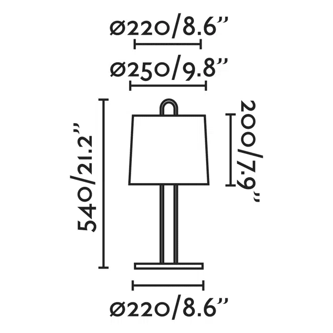 MONTREAL White/white table lamp