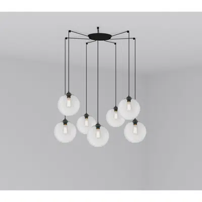 CLARA 7L Transparent pendant lamp图像