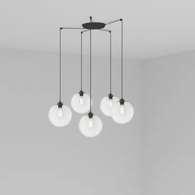 Image for CLARA 5L Transparent pendant lamp