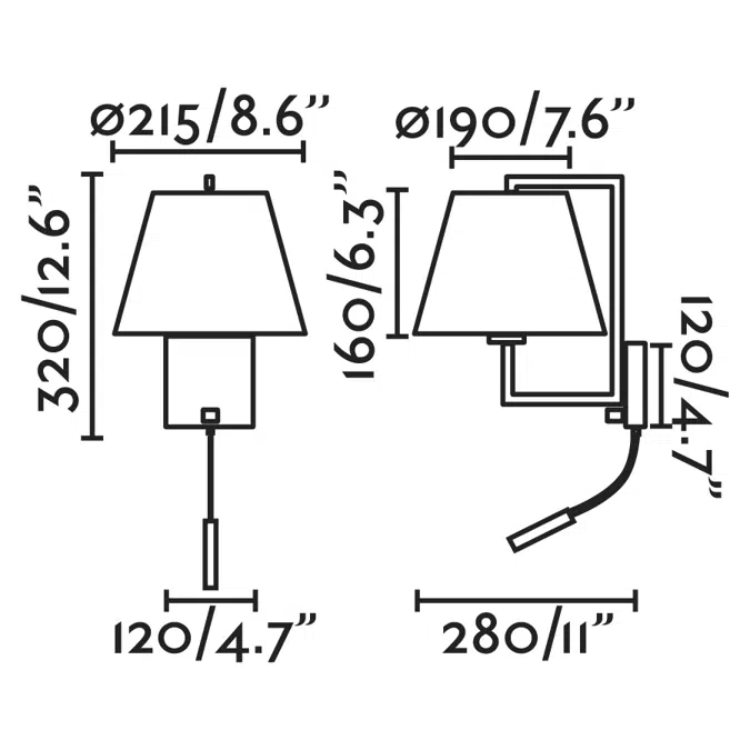 Aplique Ten 1L oro viejo 62152 de Faro
