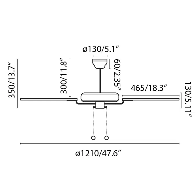 YAKARTA M Ventilatore marrone