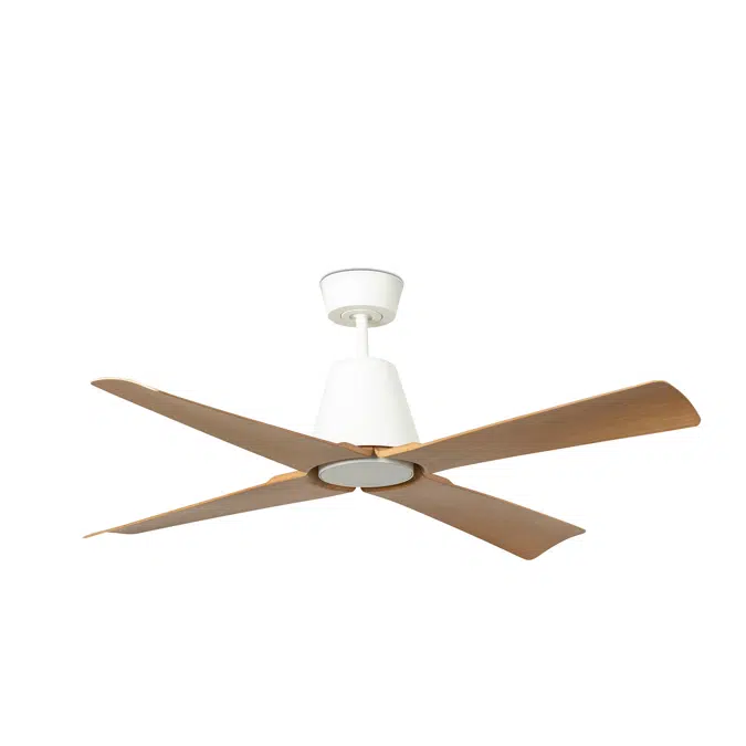 TYPHOON M Ventilateur blanc/bois SMART
