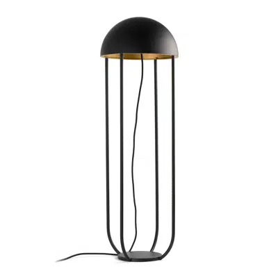 bilde for JELLYFISH Black and gold floor lamp