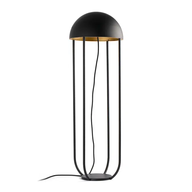 JELLYFISH Black and gold floor lamp