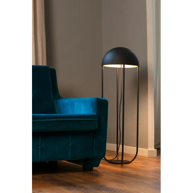 JELLYFISH Black and gold floor lamp