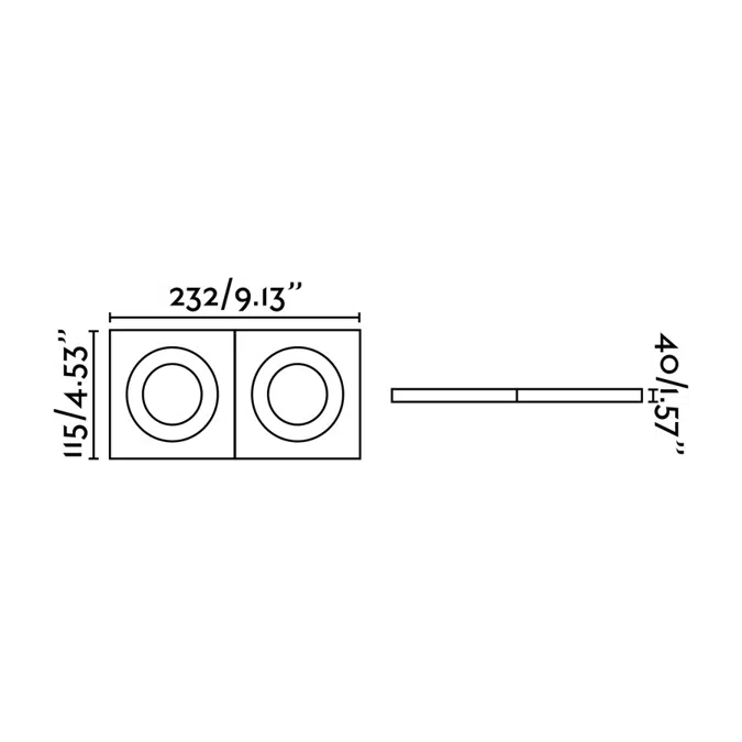 ARGON RCT White recessed lamp