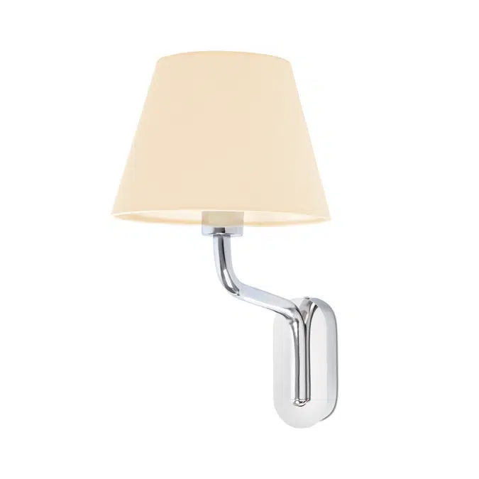 ETERNA Wandleuchte chrom/beige