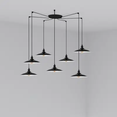 Image for LANG Black pendant lamp 7L