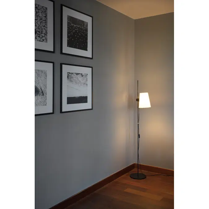 LUPE Lampadaire noire/beige