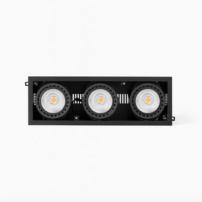 Objetos BIM - ¡Descarga gratis! MINI COLIN-3 empotrable negro 54-75W ...
