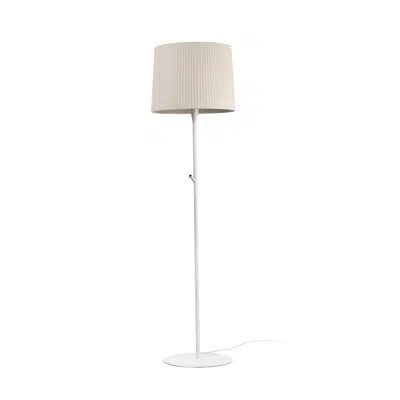 Image for SAMBA White/ribbon beige floor lamp